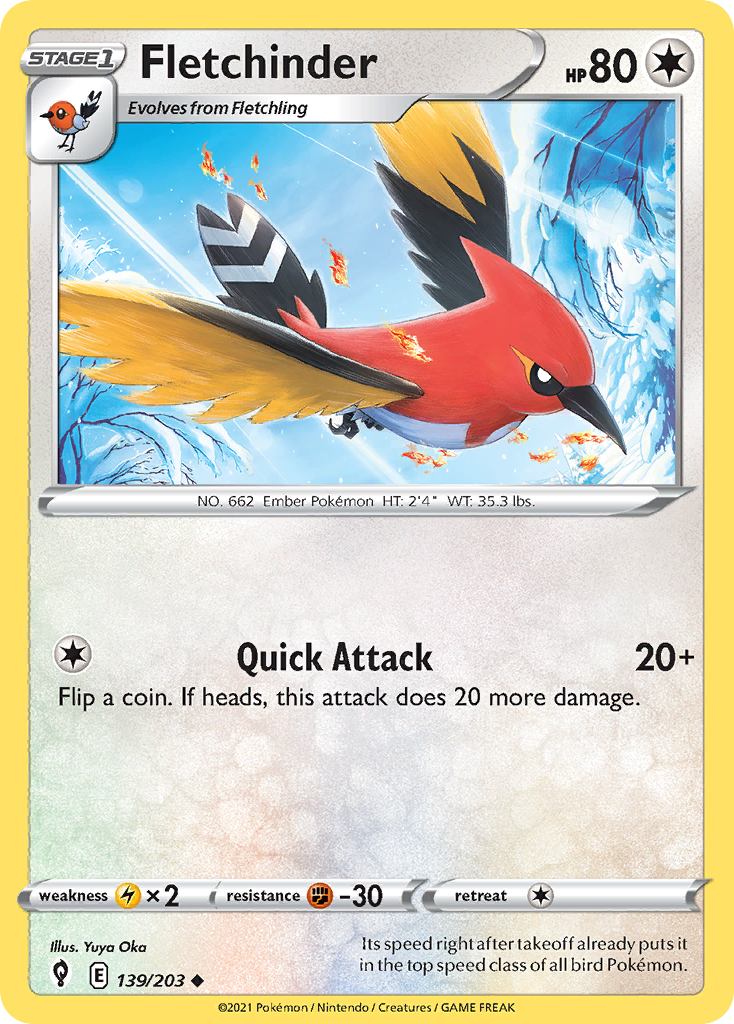 Evolving Skies Fletchinder #139/203